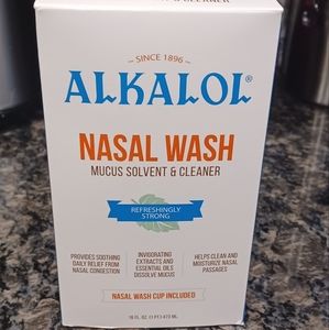 Alkalol Nasal Wash Mucus Solvent and Cleaner + Nasal wash cup